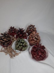 5pk Pinecone Fire Starter Scented Wax Bonfire Fireplace Unique Valentines Gift