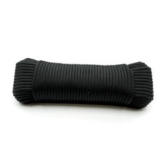 High Tensile Paracord Type III Parachute Cord Reflective Paracord 98 Ft Black