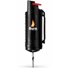 4 Pack BURN Pepper Spray 1/2oz Self Defense Keychain Case Molded OC Black