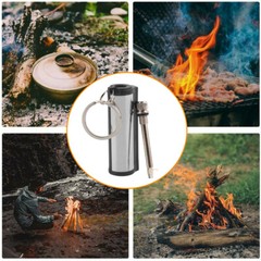 2Pcs Permanent Match Keychain Emergency Lighter Survival Tools Waterproof –