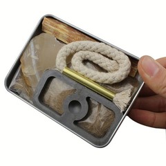 Camping EDC Set Primitive Fire Sickle Making Equipment Tools Burning Stone Flint