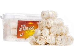 Fire Starter Rolls, 50 Pack Natural Fire Starters for Campfires, Fireplace, W…