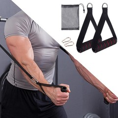 D-Ring Metal Gym Handles Grip Workout Home Resistance Bands Fitness Accessories