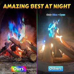 “HGD 6 Pack Magic Fire Color Packets for Campfire Fireplace Rainbow Flames”