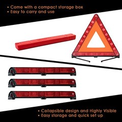 Foldable Safety Triangles – Foldable Reflective Triangles for Emergency Kits