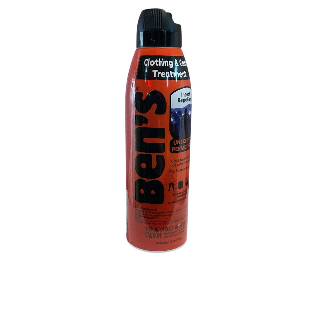 Ben’s Permethrin Clothing & Gear Insect Repellent Treatment Spray Can 6oz.