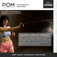 Pepper Spray Runner Model – Max Strength OC Spray – Medium-Large Two Pack