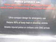 1 Survival Blanket Emergency First Responder Retains 90% Body Heat Emergency
