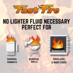 Odorless Fire Starter Cubes 36 Count Individually Wrapped for Grill Charcoal