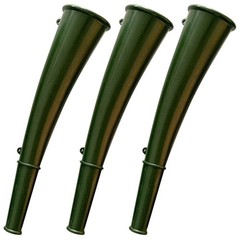 3Pcs Small Portable Survival Horn for Camping Hiking Metal Plastic Green
