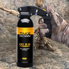 Take Down Pepper Spray w/ Holster OC S.S Fogger 16oz 30ft