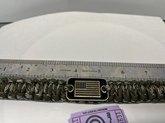 Tactical Survival Paracord Bracelet USA Flag & Camo Fits Most #4631