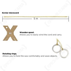 Paracord Survival Kit with Kevlar Saw – Black Survival Camping Hiking Cord