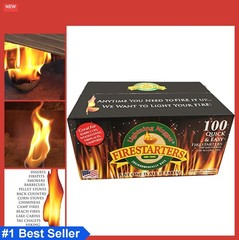 Fire Starter Nuggets 100 Count Pine Wood 15 Minute Burn Campfire Fire Pit