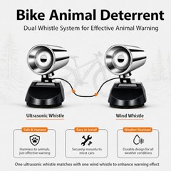 10 Pcs Deer Whistles for Car Deer Whistles for Vehicles Horns Avoids Silver