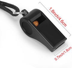 Whistle, Professional Sports Whistle with Lanyard, Loud Clear Black Whistles Gre