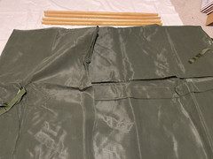 US MILITARY INSECT MOSQUITO NET BAR FIELD NETTING COT COVER WITH 4 POLES ALL NEW