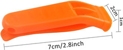 40 Pcs Emergency Safety Whistle Plastic Whistles Set with Lanyard,Red and Orange