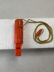 5 in 1 Survival Whistle Compass Fire Flint Storage Container Mirror ABS Plastic