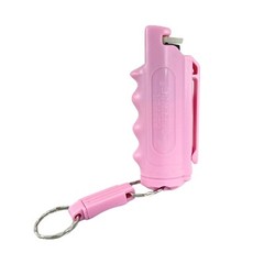 Pepper Defense 4-PACK Pink Pepper Spray Finger Grip Holster w/Belt Clip UV DYE