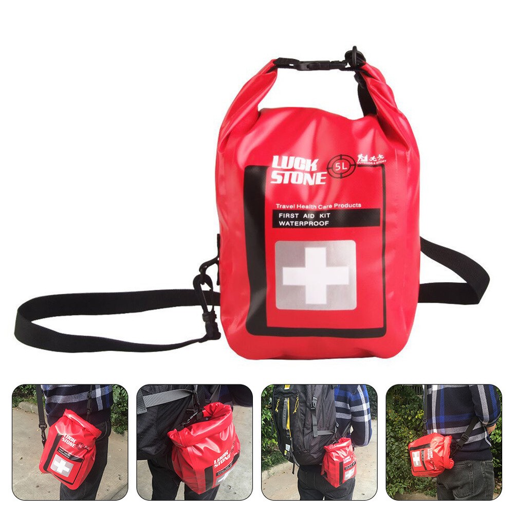 5L Waterproof Medical Bag Emergency Kits Empty Travel Dry Bag Portable Design