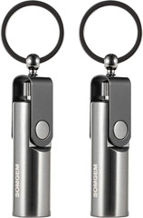 Permanent Match Lighter, 2 Pack Waterproof Flint Fire Starters | Reusable Infini