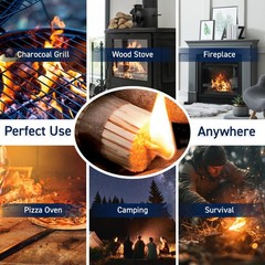 County Tools Indoor or Outdoor Fire Starter Sticks 20-Pack with Box