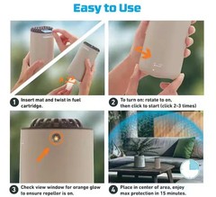 Thermacell Patio Mosquito Repeller w/ 12-Hr Refill, 15 Ft Zone, Scent-Free