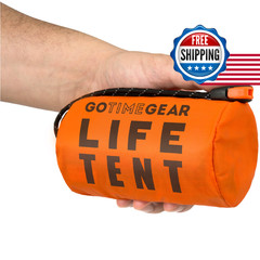 Go Time Gear Mylar Emergency Survival Tent – Heat Reflective, Ultralight