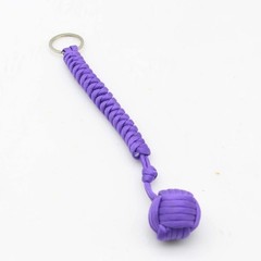 Paracord Monkey Fist Style Keychain Outdoor Hiking Accessory