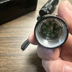 FLASHLIGHT AND CARRIER SET US ARMY STRONG IN A NICE BLACK BOX