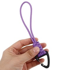 2 Pcs Stroller Hook Carabiner with Strap Key Lanyard Climbing Keychain