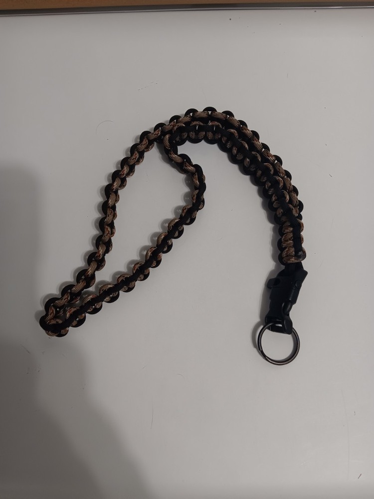 Camo Paracord 550 Homemde Key Lanyard Detachable With Whistle New