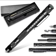 Multi-Function pen shape Tactical Fire Starter Outdoor Gear Survival Tool Flint