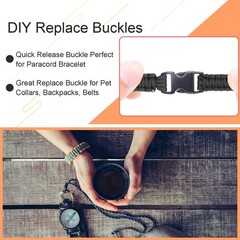 32 Pack of Lightweight Plastic Paracord Buckles – Perfect for Crafts & Collars