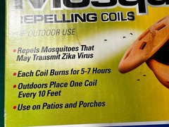 Mosquito Repellent 4-Coils with Terra Cotta Burner, Insect Repellent,