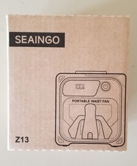Seaingo Z13 Rechargeable Portable Waist Fan 5 Speeds & Light *New* [C3 519]