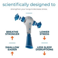 Breathing Trainer Adjustable Resistance Handheld Lung Expansion Training Tool