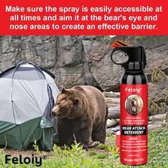 Pepper spray with safety clip, easy to carry with 1 Pack Free peper spray 1/2oz