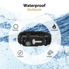 Paracord Bracelets,Survival Bracelets for Men Paracord Tactical 5-in-1 Campin…
