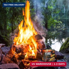 Shwuevei 65 pcs Fire Starter – Natural Fire Starters for Fireplace, Pellet Stove
