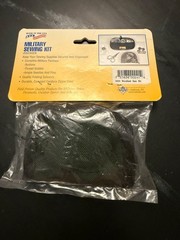 US Military Sewing Kit, BLACK Nylon, w/Folding Scissors, Emergency/Survival, EDC