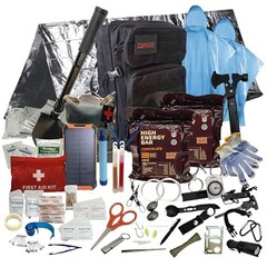 72H Survival Kit Emergency Food Water Filter Power Bank