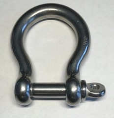 Stainless Steel 316 Forged Bow Shackle 1/2″ 12mm Marine Grade Heavy Duty
