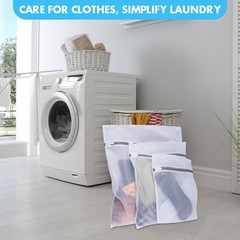Mesh Laundry Bags for Delicates, 3 Pack 20 inches *16 inches, black
