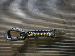 Zombie Multi color W Black paracord lanyard with ITW Style Carabiner hk hook