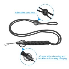 23.6 Inch Paracord Lanyard Braided Lanyard Necklace Keychain Adjustable Badge