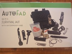 19-in-1 Emergency Survival Kit With Waterproof Case