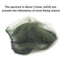 3 Pack Mosquito Head Net Face Mesh Bug Net Head Cover for Camping Hiking