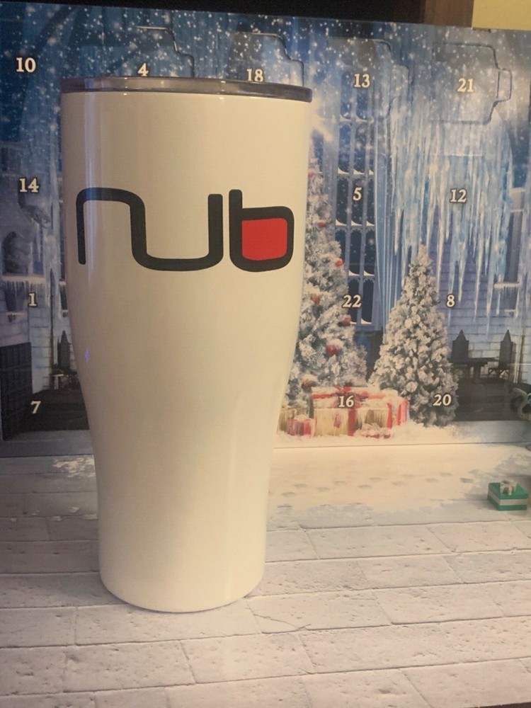 NUB Cigar 30oz Tumbler Glass Cup Mug with Lid FREE Hygrometer 30 Ounce Free Ship